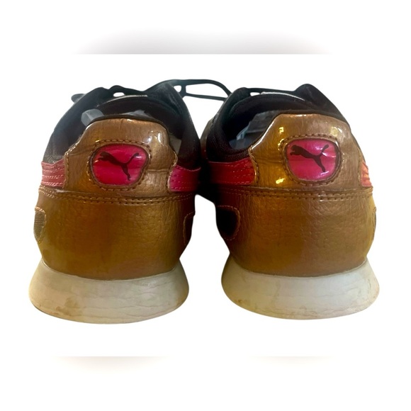 Puma limited edition Pink and Gold  Sneakers with Color Blocking Design - Picture 7 of 9
